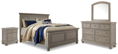 Furniture City Laplace - Ashley Furniture - Lettner King Panel Bed with Dresser, Mirror and Nightstand - King Panel Bed with Dresser, Mirror and Nightstand - B733B40