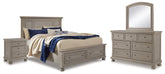 Furniture City Laplace - Ashley Furniture - Lettner Queen Panel Storage Bed, Dresser, Mirror and Nightstand - Queen Panel Storage Bed, Dresser, Mirror and Nightstand - B733B46