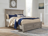 Furniture City Laplace - Ashley Furniture - Lettner Queen Panel Storage Bed - Queen Panel Storage Bed - B733B31