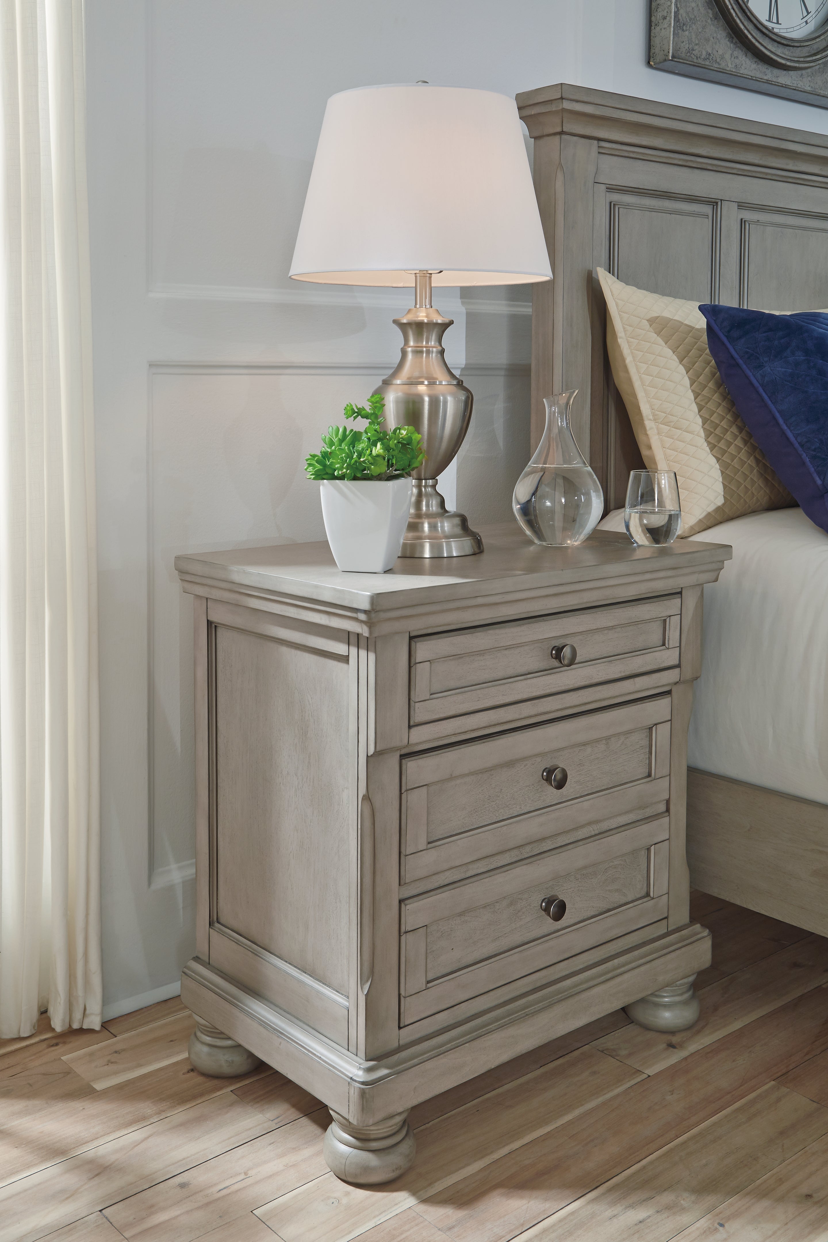 Furniture City Laplace - Ashley Furniture - Lettner Nightstand - Two Drawer Night Stand - B733-92