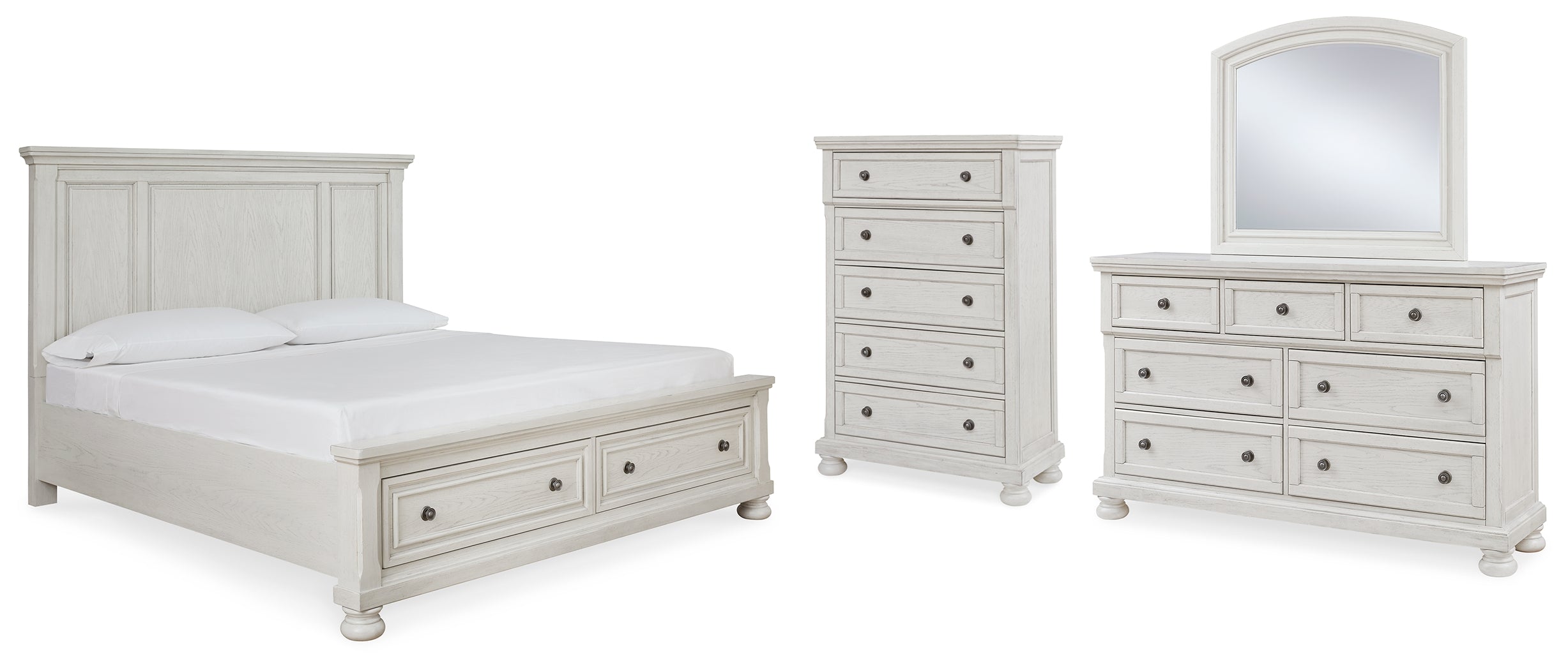 Furniture City Laplace - Ashley Furniture - Robbinsdale Queen Panel Storage Bed, Dresser, Mirror and Chest - Queen Panel Storage Bed, Dresser, Mirror and Chest - B742B27