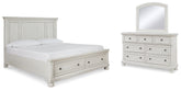 Furniture City Laplace - Ashley Furniture - Robbinsdale King Panel Storage Bed, Dresser and Mirror - King Panel Storage Bed, Dresser and Mirror - B742B31