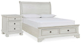 Furniture City Laplace - Ashley Furniture - Robbinsdale Full Storage Bed and Nightstand - Full Storage Bed and Nightstand - B742B33
