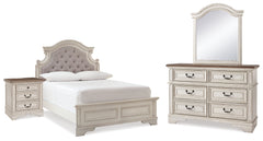 Furniture City Laplace - Ashley Furniture - Realyn Full Panel Bed, Dresser, Mirror and Nightstand - Full Panel Bed, Dresser, Mirror and Nightstand - B743B40