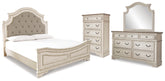 Furniture City Laplace - Ashley Furniture - Realyn King Panel Upholstered Bed, Dresser, Mirror and Chest - King Panel Upholstered Bed, Dresser, Mirror and Chest - B743B68