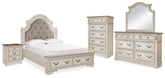 Furniture City Laplace - Ashley Furniture - Realyn Queen Upholstered Bed, Dresser, Mirror, Chest and Nightstand - Queen Upholstered Bed, Dresser, Mirror, Chest and Nightstand - B743B30