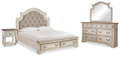 Furniture City Laplace - Ashley Furniture - Realyn King Storage Bed, Dresser, Mirror and Nightstand - King Storage Bed, Dresser, Mirror and Nightstand - B743B59