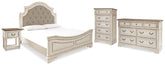 Furniture City Laplace - Ashley Furniture - Realyn King Upholstered Panel Bed, Dresser, Chest and Nightstand - King Upholstered Panel Bed, Dresser, Chest and Nightstand - B743B41