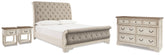Furniture City Laplace - Ashley Furniture - Realyn Queen Upholstered Sleigh Bed, Dresser and 2 Nightstands - Queen Upholstered Sleigh Bed, Dresser and 2 Nightstands - B743B84