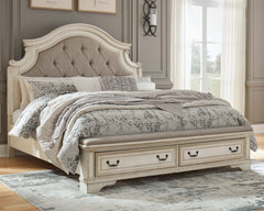 Furniture City Laplace - Ashley Furniture - Realyn King Upholstered Storage Bed - King Upholstered Storage Bed - B743B20