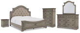Furniture City Laplace - Ashley Furniture - Lodenbay King Upholstered Panel Bed, Dresser, Mirror, Chest and Nightstand - King Upholstered Panel Bed, Dresser, Mirror, Chest and Nightstand - B751B11