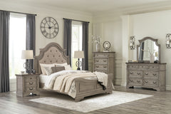 Furniture City Laplace - Ashley Furniture - Lodenbay Queen Upholstered Panel Bed, Dresser, Mirror, Chest and Nightstand - Queen Upholstered Panel Bed, Dresser, Mirror, Chest and Nightstand - B751B9