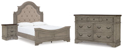 Furniture City Laplace - Ashley Furniture - Lodenbay Queen Upholstered Panel Bed, Dresser and Nightstand - Queen Upholstered Panel Bed, Dresser and Nightstand - B751B13