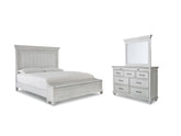 Furniture City Laplace - Ashley Furniture - Kanwyn Queen Bed with Mirrored Dresser - Queen Bed with Mirrored Dresser - B777B7
