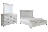Furniture City Laplace - Ashley Furniture - Kanwyn King Panel Bed with Storage, Dresser and Mirror - King Panel Bed with Storage, Dresser and Mirror - B777B27