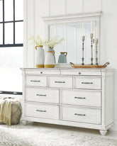Furniture City Laplace - Ashley Furniture - Kanwyn Dresser and Mirror - Dresser and Mirror - B777B1