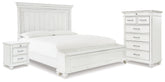 Furniture City Laplace - Ashley Furniture - Kanwyn King Panel Storage Bed, Chest and Nightstand - King Panel Storage Bed, Chest and Nightstand - B777B30