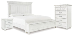 Furniture City Laplace - Ashley Furniture - Kanwyn King Panel Storage Bed, Chest and Nightstand - King Panel Storage Bed, Chest and Nightstand - B777B30