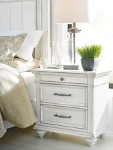 Furniture City Laplace - Ashley Furniture - Kanwyn Nightstand - Three Drawer Night Stand - B777-93