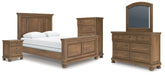Furniture City Laplace - Ashley Furniture - Feddinger Queen Panel Bed, Dresser, Mirror, Chest and Nightstand - Queen Panel Bed, Dresser, Mirror, Chest and Nightstand - PCB779B10