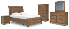 Furniture City Laplace - Ashley Furniture - Feddinger Queen Sleigh Bed, Dresser, Mirror, Chest and Nightstand - Queen Sleigh Bed, Dresser, Mirror, Chest and Nightstand - PCB779B18