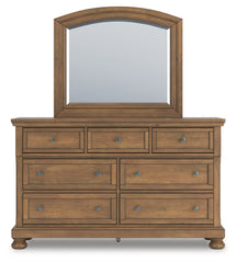 Feddinger Queen Sleigh Bed, Dresser, Mirror, Chest and Nightstand