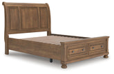 Furniture City Laplace - Ashley Furniture - Feddinger Queen Storage Sleigh Bed - Queen Storage Sleigh Bed - PCB779B4