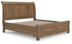 Furniture City Laplace - Ashley Furniture - Feddinger King Storage Sleigh Bed - King Storage Sleigh Bed - PCB779B8