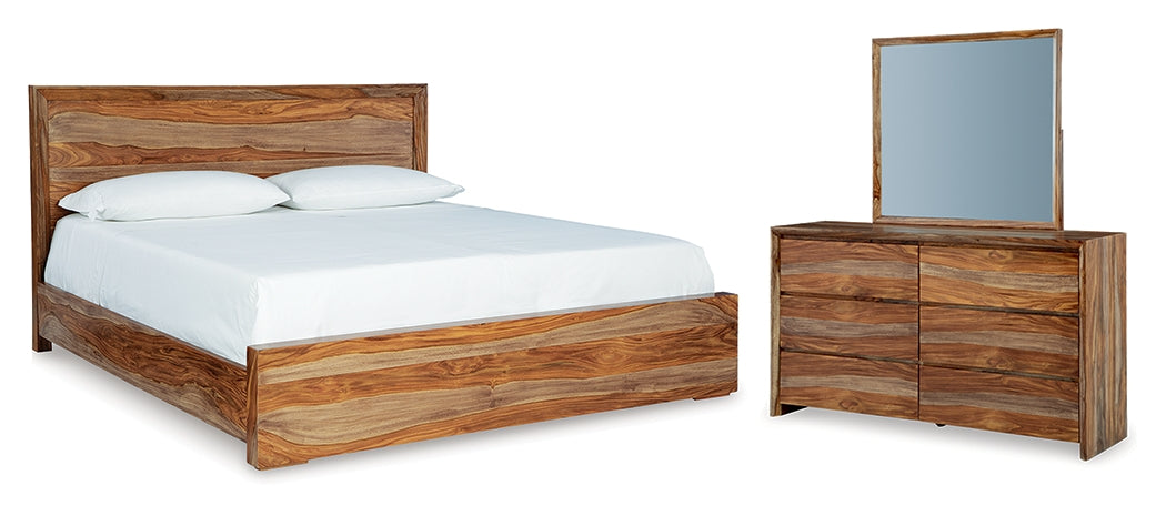 Furniture City Laplace - Ashley Furniture - Dressonni Queen Panel Bed, Dresser and Mirror - Queen Panel Bed, Dresser and Mirror - B790B3