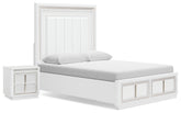 Furniture City Laplace - Ashley Furniture - Chalanna Queen Panel Storage Bed and Nightstand - Queen Panel Storage Bed and Nightstand - B822B8