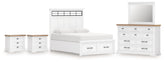 Furniture City Laplace - Ashley Furniture - Ashbryn King Panel Bed, Dresser, Mirror and 2 Nightstands - King Panel Bed, Dresser, Mirror and 2 Nightstands - B844B10