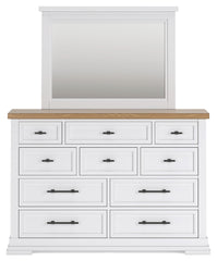 Ashbryn Queen Storage Bed, Dresser, Mirror and Nightstand