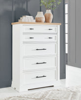Furniture City Laplace - Ashley Furniture - Ashbryn Chest of Drawers - Five Drawer Chest - B844-46