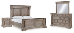 Furniture City Laplace - Ashley Furniture - Blairhurst King Panel Bed, Dresser, Mirror and Nightstand - King Panel Bed, Dresser, Mirror and Nightstand - B916B9