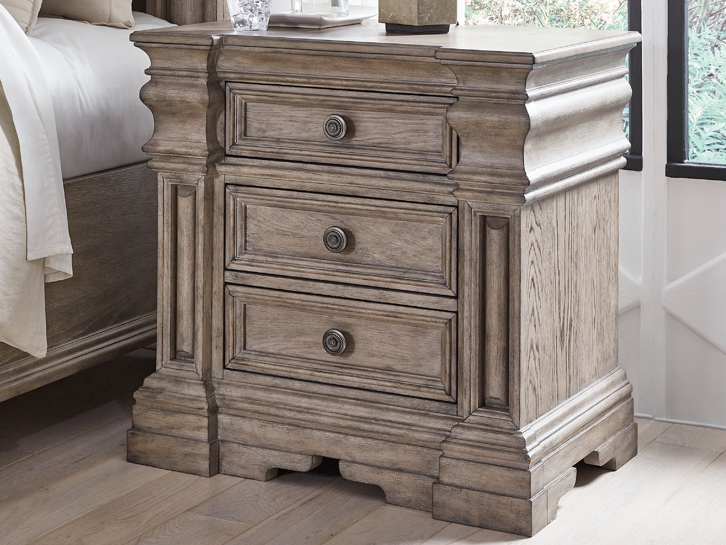 Furniture City Laplace - Ashley Furniture - Blairhurst Nightstand - Three Drawer Night Stand - B916-93