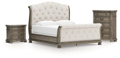 Furniture City Laplace - Ashley Furniture - Ardenfield California King Sleigh Bed, Chest and Nightstand - California King Sleigh Bed, Chest and Nightstand - B944B6