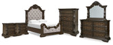 Furniture City Laplace - Ashley Furniture - Maylee Queen Panel Bed, Dresser, Mirror, Chest and 2 Nightstands - Queen Panel Bed, Dresser, Mirror, Chest and 2 Nightstands - B947B16