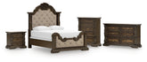 Furniture City Laplace - Ashley Furniture - Maylee Queen Upholstered Bed, Dresser, Chest and Nightstand - Queen Upholstered Bed, Dresser, Chest and Nightstand - B947B12