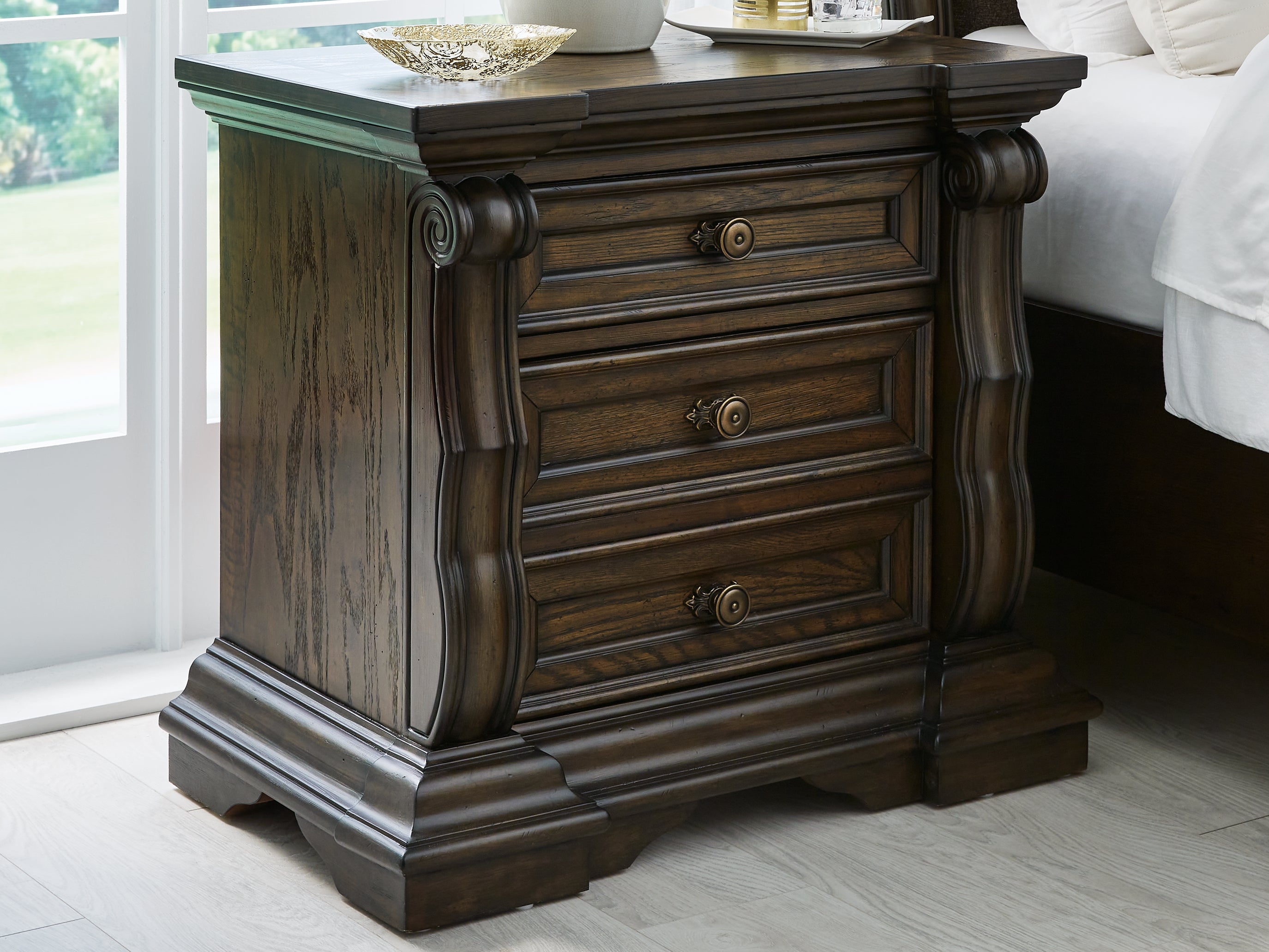 Furniture City Laplace - Ashley Furniture - Maylee Nightstand - Three Drawer Night Stand - B947-93