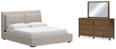 Furniture City Laplace - Ashley Furniture - Cabalynn King Upholstered Bed, Dresser and Mirror - King Upholstered Bed, Dresser and Mirror - B974B10
