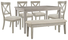 Furniture City Laplace - Ashley Furniture - Parellen Dining Table, 2 Chairs and Bench - Dining Table, 2 Chairs and Bench - D291D7
