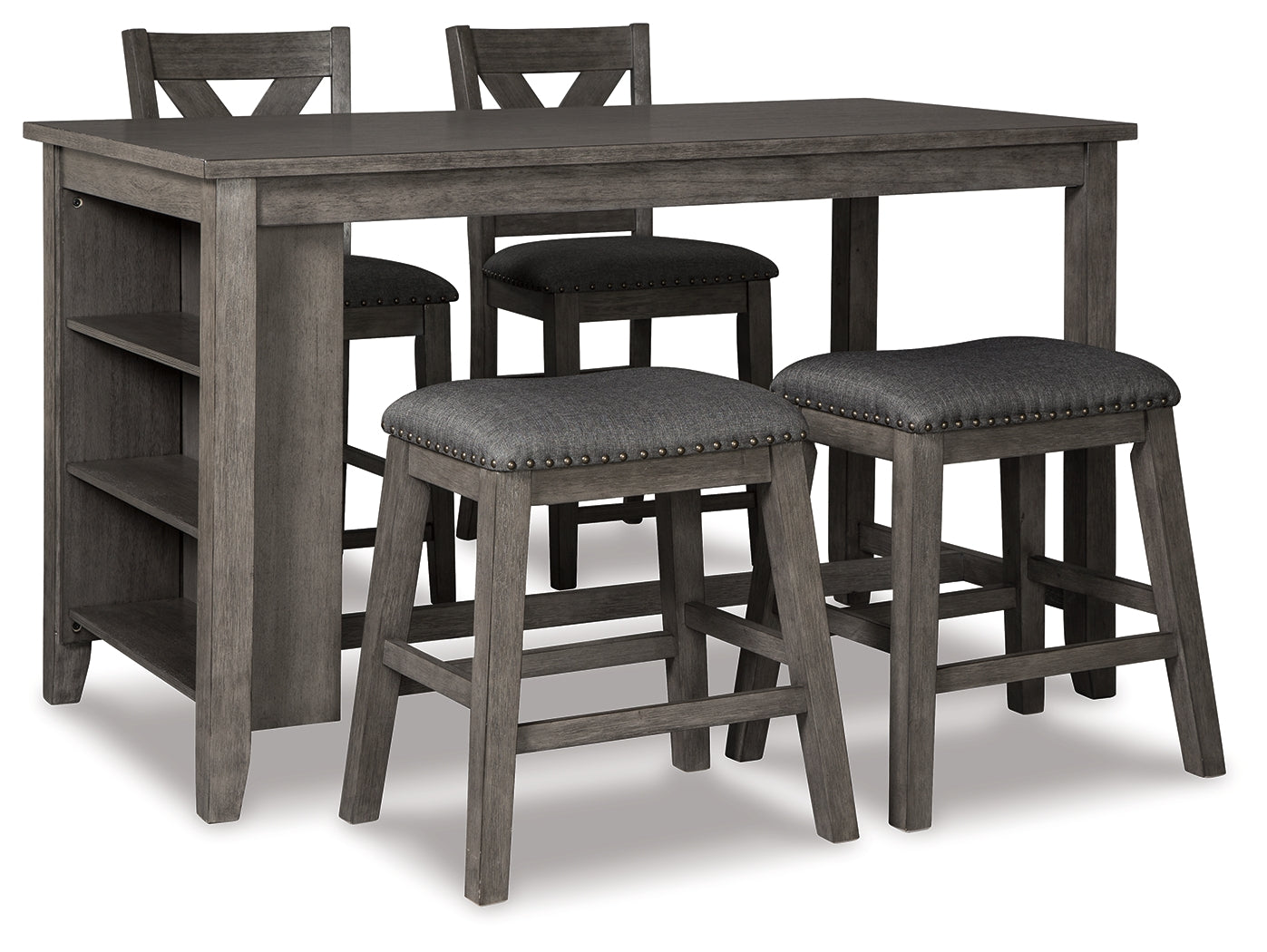 Furniture City Laplace - Ashley Furniture - Caitbrook Counter Height Dining Table and 4 Barstools - Counter Height Dining Table and 4 Barstools - D388D1