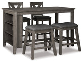 Furniture City Laplace - Ashley Furniture - Caitbrook Counter Height Dining Table and 4 Barstools - Counter Height Dining Table and 4 Barstools - D388D1