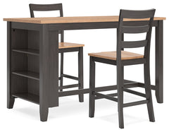 Furniture City Laplace - Ashley Furniture - Gesthaven Counter Height Dining Table and 2 Barstools - Counter Height Dining Table and 2 Barstools - D396D3