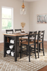 Furniture City Laplace - Ashley Furniture - Gesthaven Counter Height Dining Table and 4 Barstools - Counter Height Dining Table and 4 Barstools - D396D2