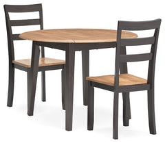 Furniture City Laplace - Ashley Furniture - Gesthaven Dining Table and 2 Chairs - Dining Table and 2 Chairs - D396D4