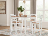 Furniture City Laplace - Ashley Furniture - Gesthaven Counter Height Dining Table and 4 Barstools (Set of 5) - DRM Counter Table Set (5/CN) - D398-223