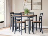 Furniture City Laplace - Ashley Furniture - Gesthaven Counter Height Dining Table and 4 Barstools (Set of 5) - DRM Counter Table Set (5/CN) - D399-223