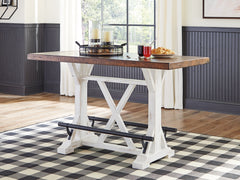 Furniture City Laplace - Ashley Furniture - Valebeck Counter Height Dining Table - RECT Dining Room Counter Table - D546-13
