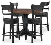 Furniture City Laplace - Ashley Furniture - Valebeck Counter Height Table and 4 Barstools - Counter Height Table and 4 Barstools - D546D25